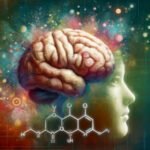 l-dopa-brain-neural-connections shown with a brain
