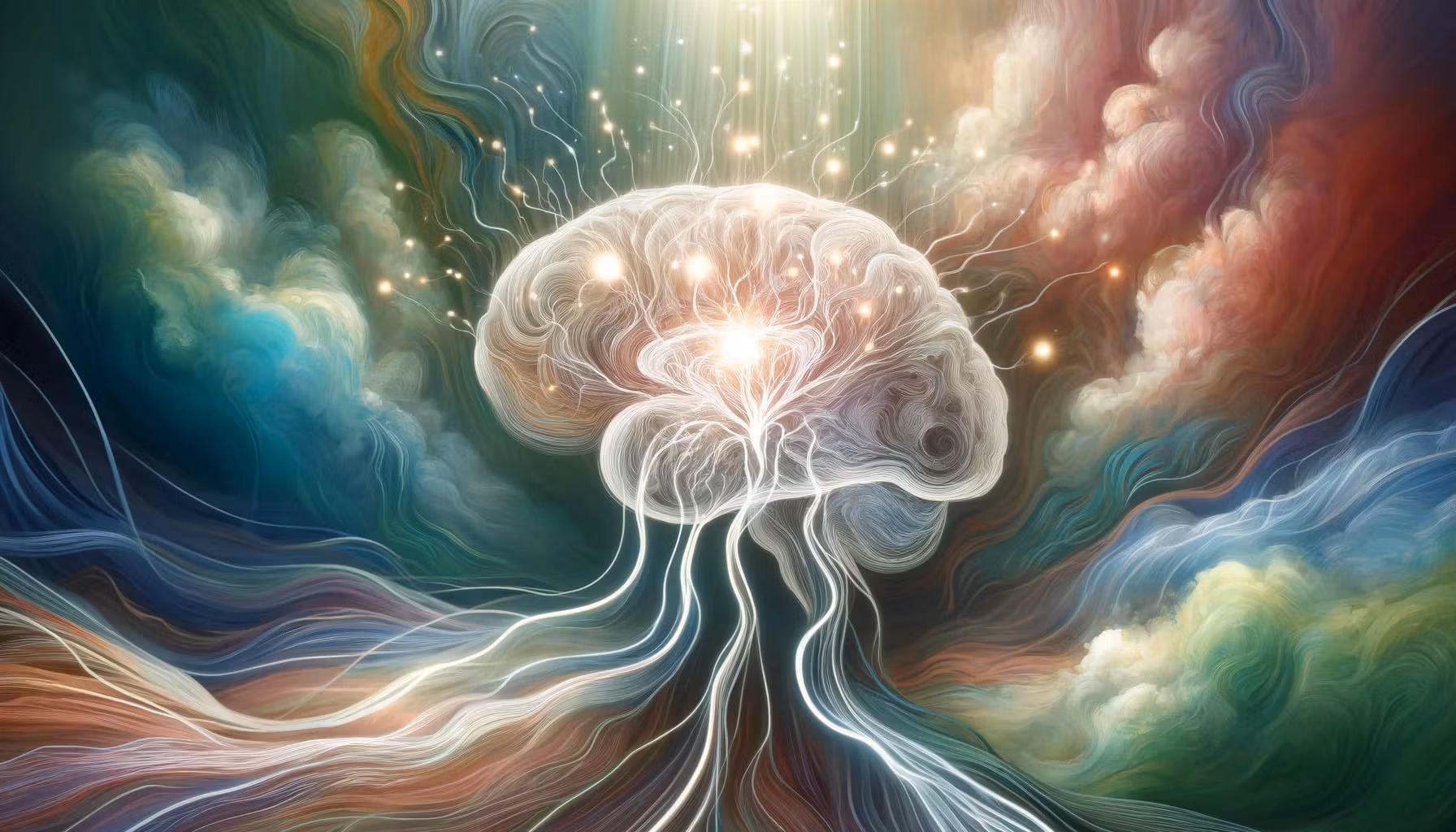 An artisrtic representation of neurons in a brain being stimulated by milk thistle