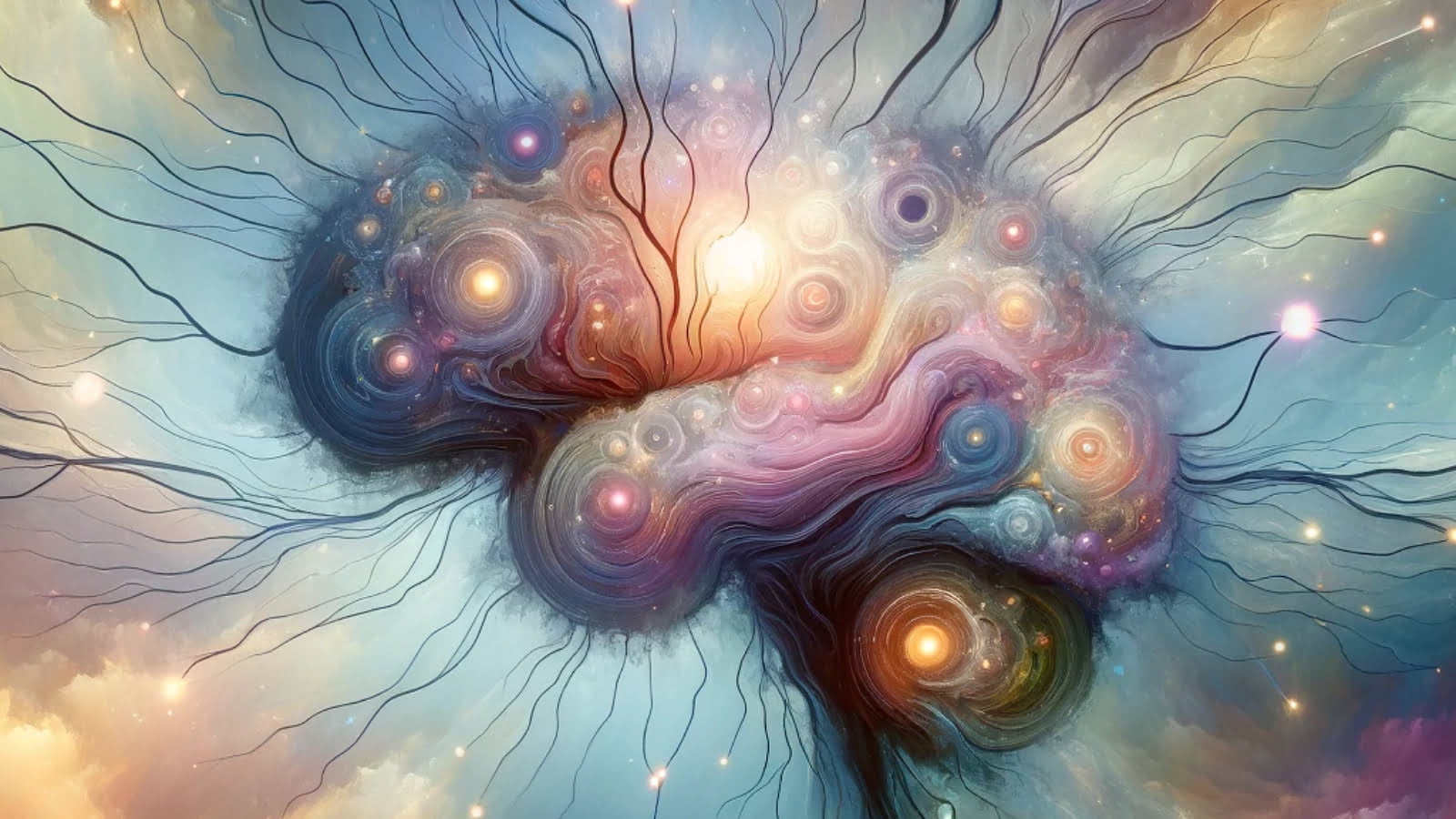 Overview of different nootropics, smart drugs, and cognitive enhancers enhancing neural connections.