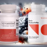 Comparison of Vyvamind and NooCube's effects on cognitive enhancement in an abstract, surreal representation.