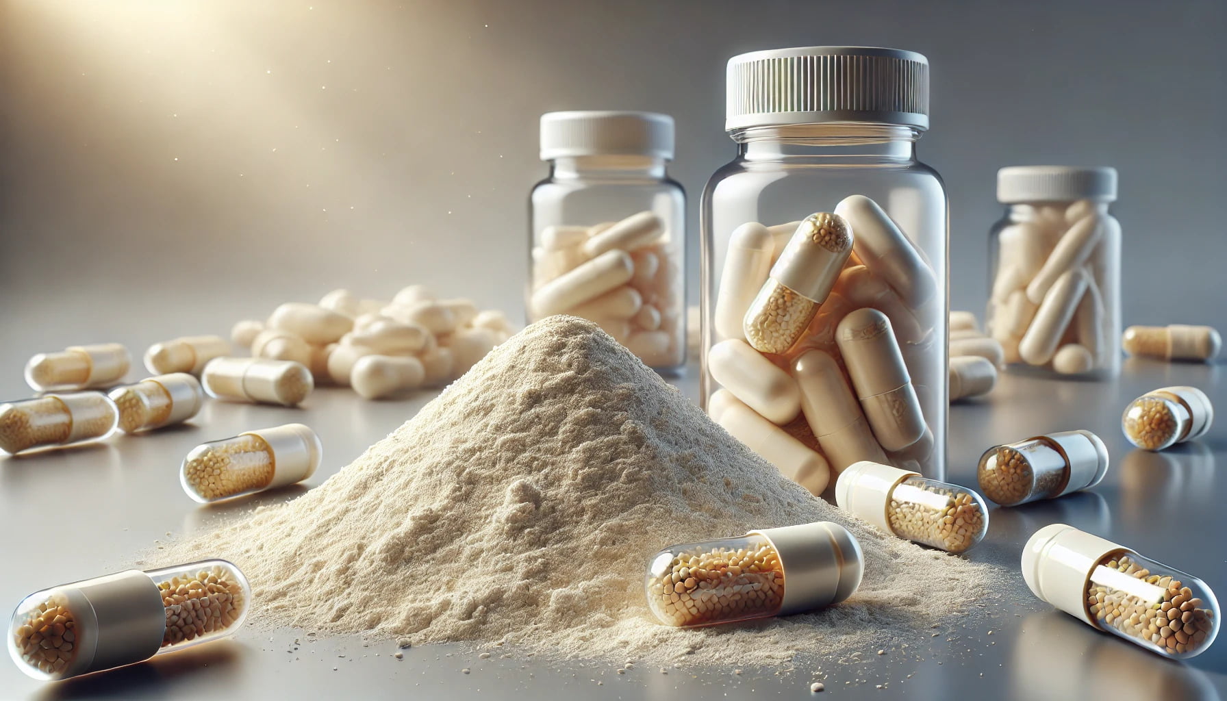 Yeast extract's nootropic powder and capsules.