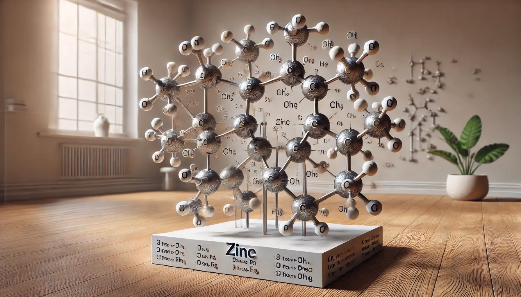 The nootropic compound of zinc and its molecular structure.